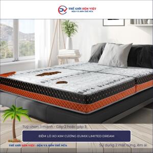 Đệm lò xo Kim Cương Eumix Limited Dream